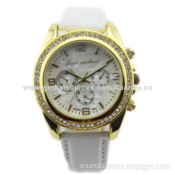 Fashion watch for men, suitable for gift, good-quality leather